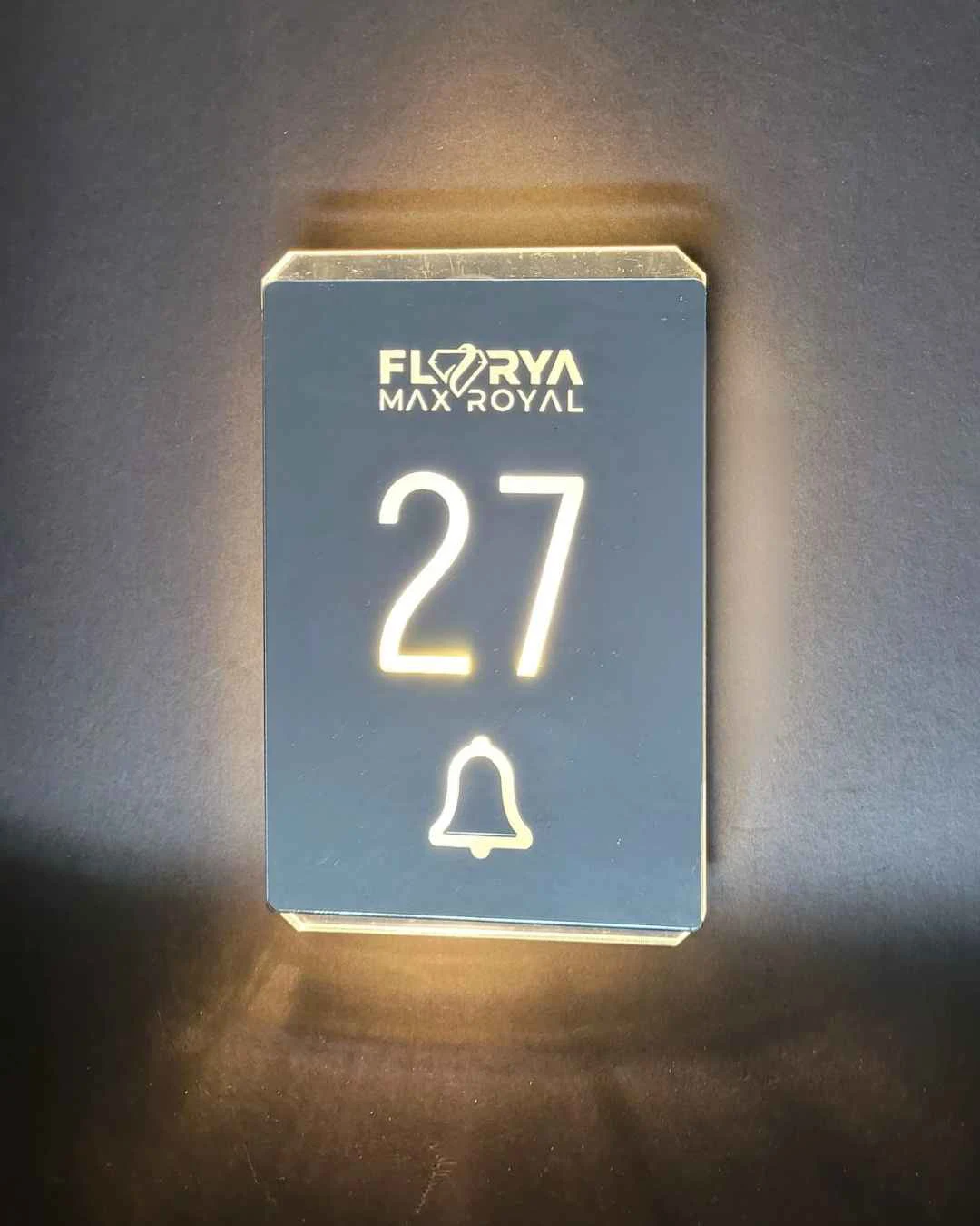 Diamond Fenomen Serisi Zil Butonlu Işıklı Kapı Numarası