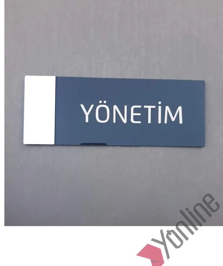 Aynalı Klasik Seri Yönetim Kapı İsimliği
