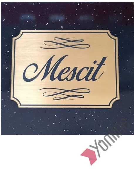 Klasik Seri Altın Mescit Kapı İsimliği