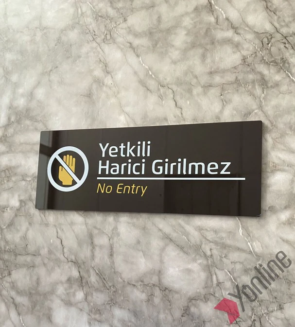 Bitter Serisi Yetkili Harici Girilmez Kapı İsimliği